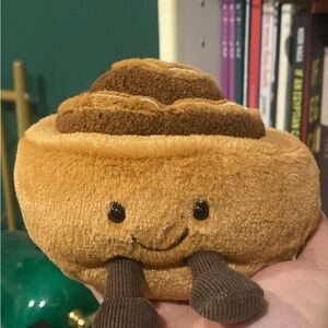 Jellycat Cinnamon Roll Stuffed Toy - Brown and Tan
